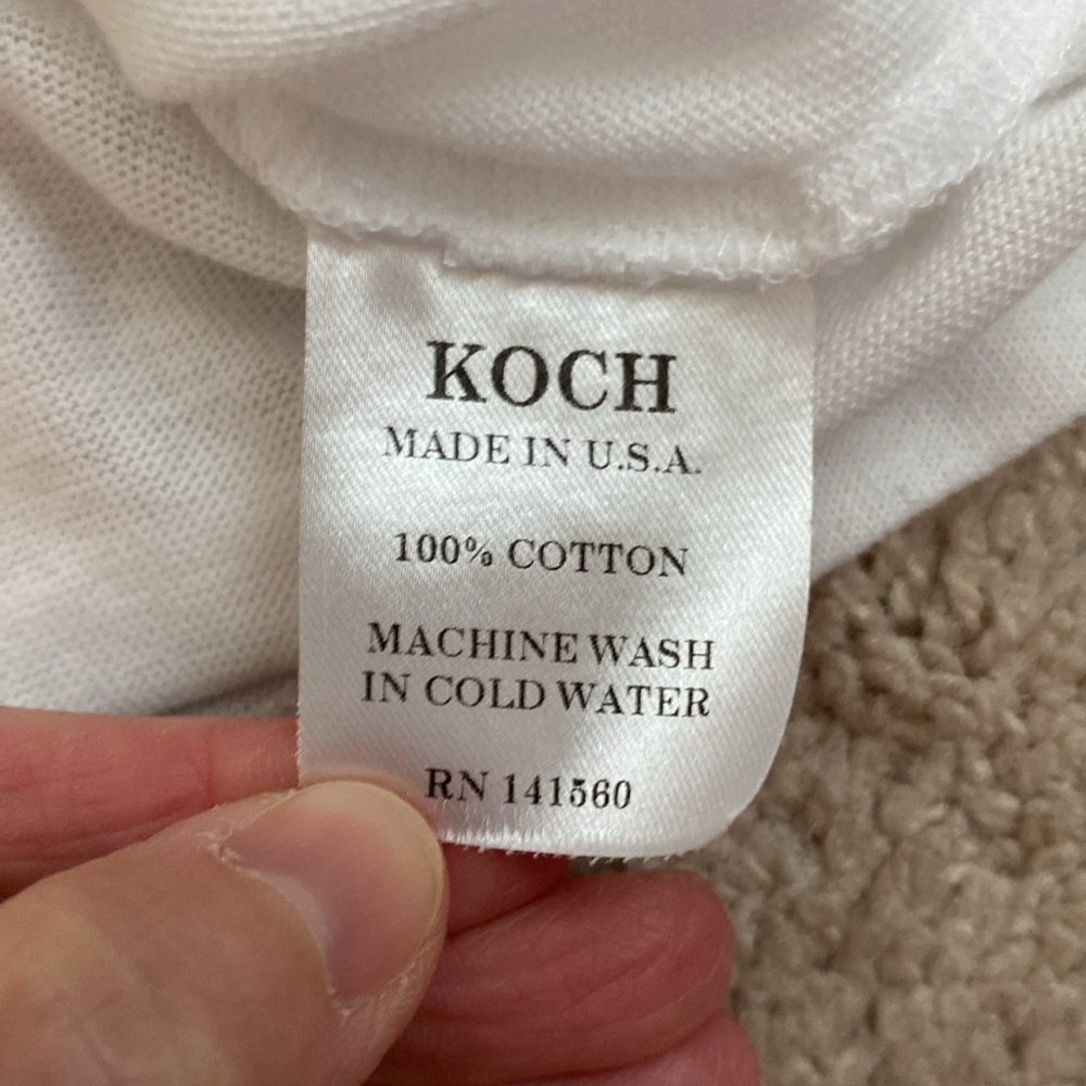 KOCH Women's Dannie Tee T Shirt Top White Cropped Size M - Picture 8 of 10